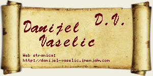 Danijel Vaselić vizit kartica